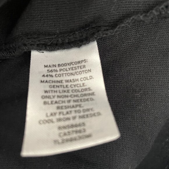 Leith Faux Wrap Sleeveless Classic Mini Dress in black - Picture 9 of 10